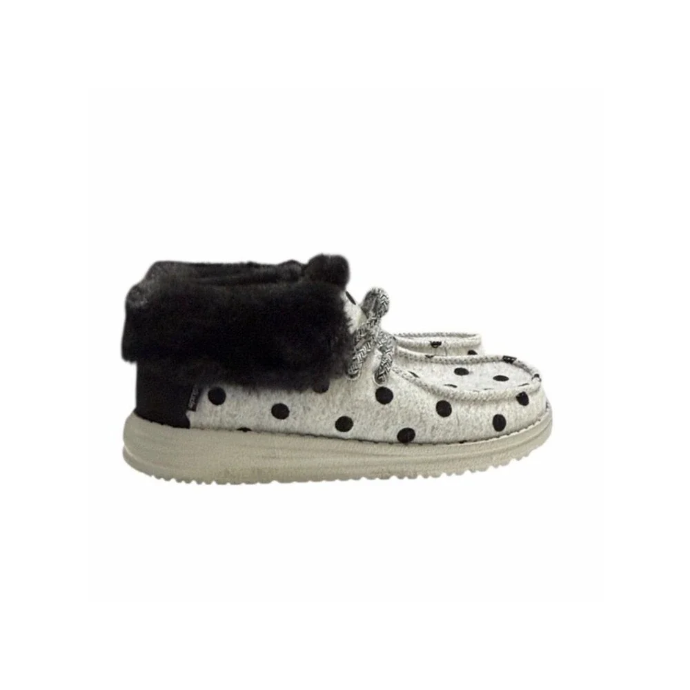 Hey Dude Britt Youth Polka Dot Slip On Booties Size 13